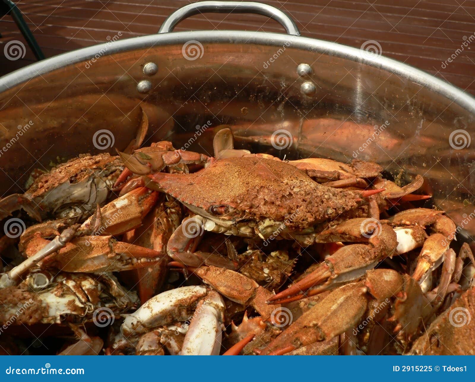 Blue Crabs Closeup With Thai Seafood Dipping Sauce On A Plate, O