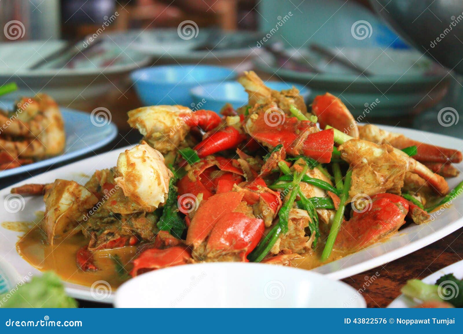 Crab curry thai stock photo. Image of onion, lunch, fresh 43822576