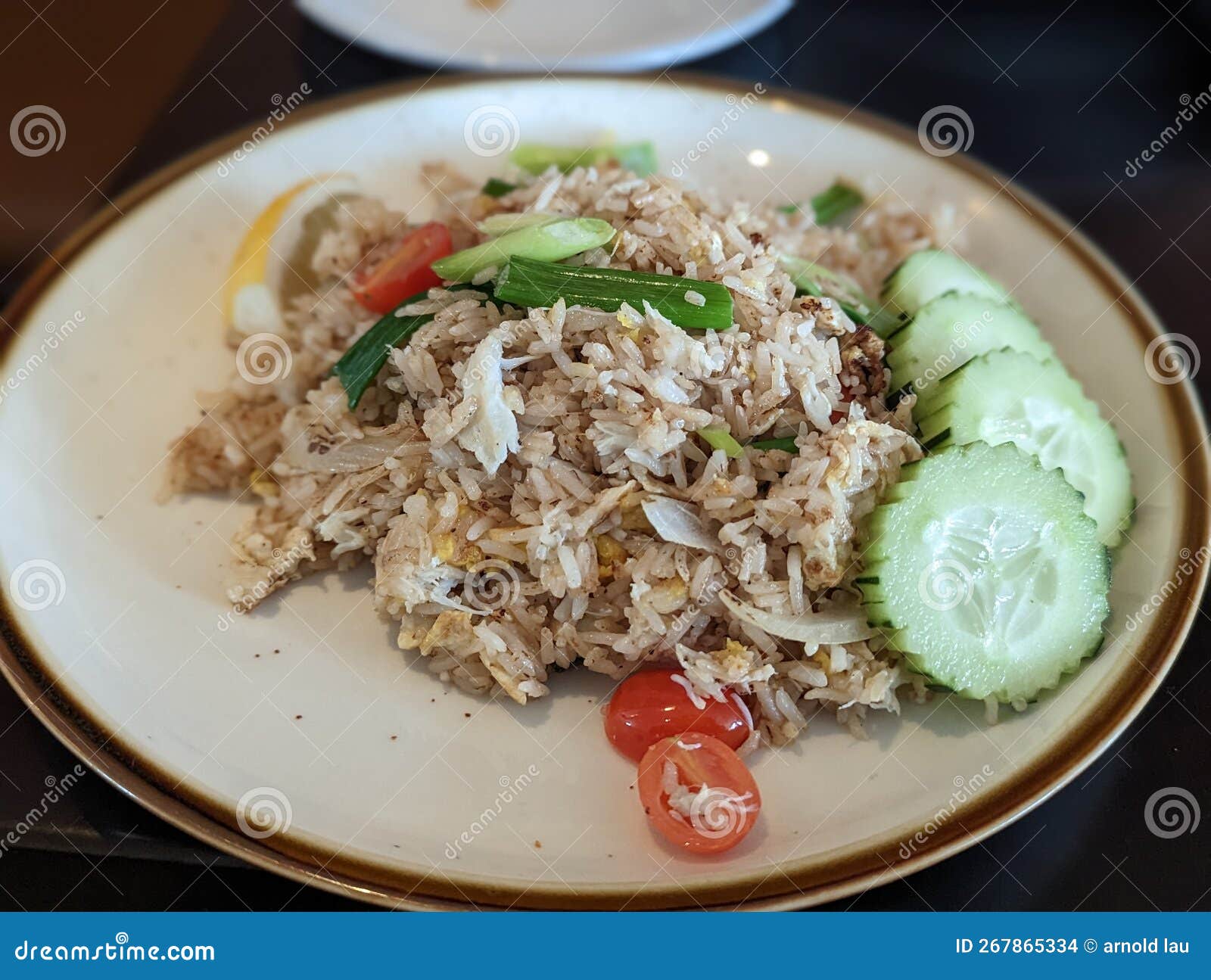 Crab fried rice thai stock photo. Image of soup, seafood 267865334