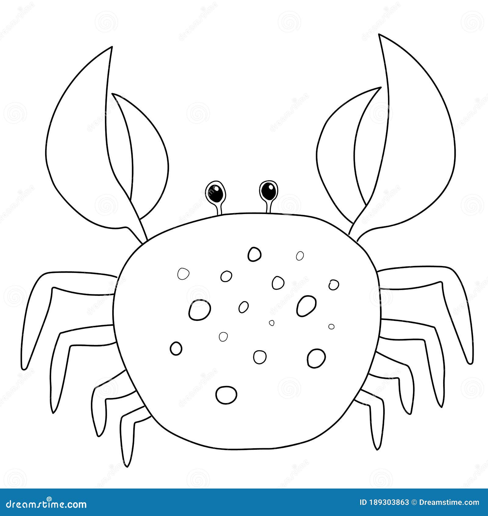 crab underwater drawing