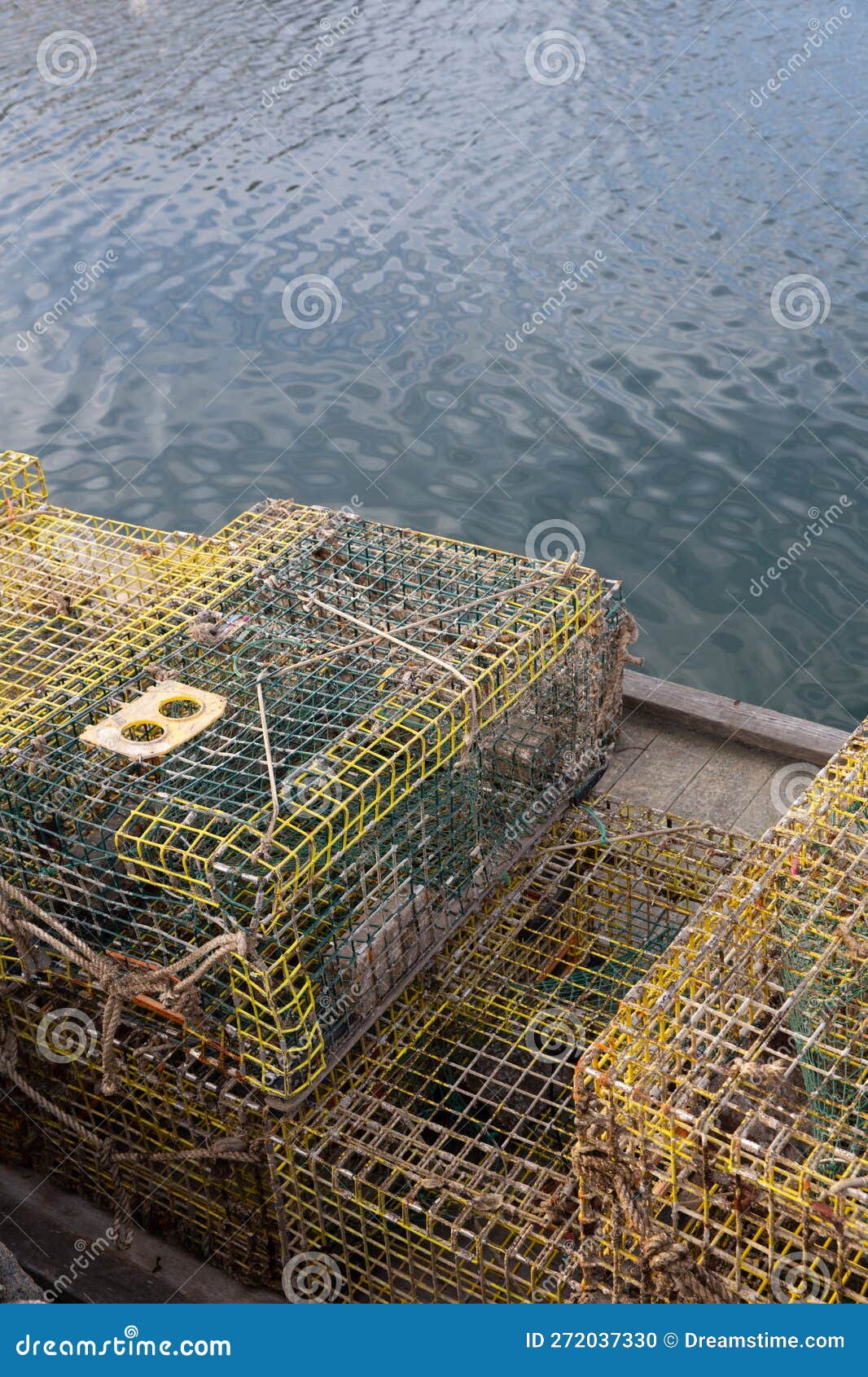 Crab and Lobster Traps stock photo. Image of hampshire 272037330