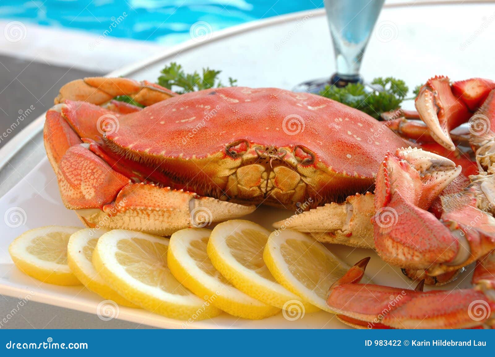 Crab by Pool stock photo. Image of outdoor, table, cuisine 983422