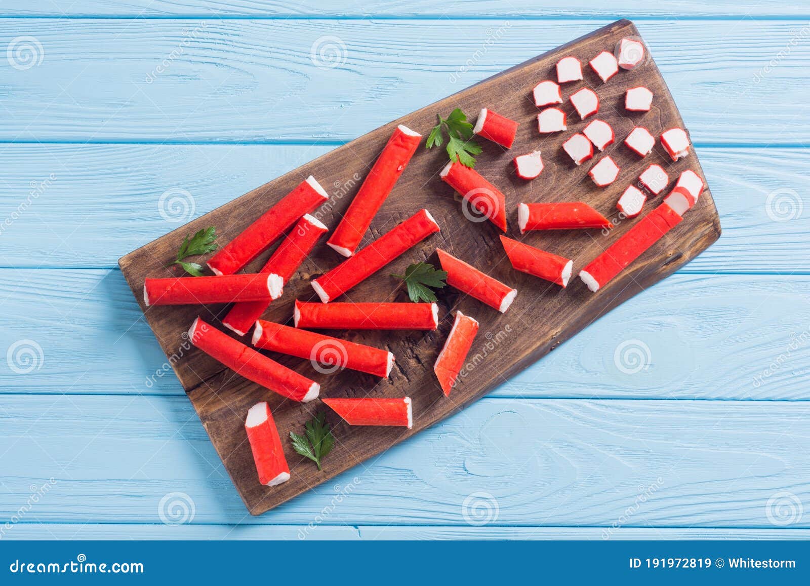 Fish Protein Surimi Prawn Shapes RoyaltyFree Stock Image