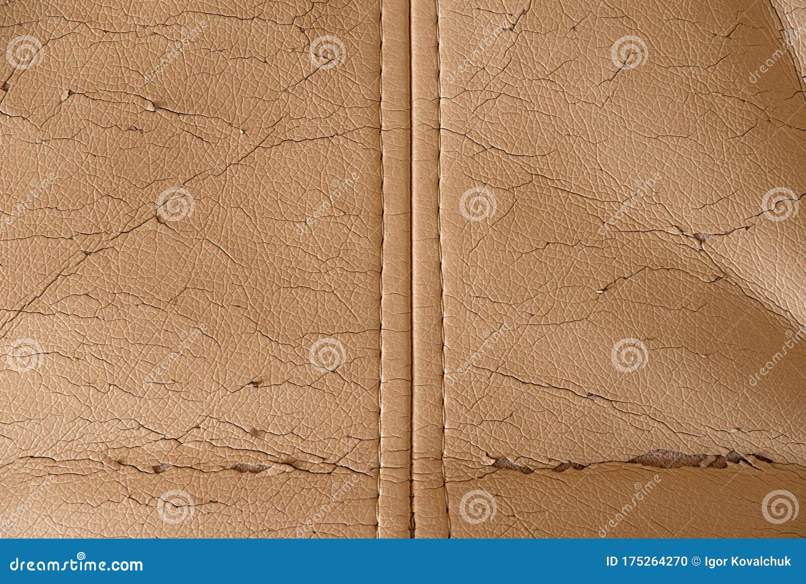 Cracked Beige Leather Texture Stock Photo Image Of Design Abstract 175264270