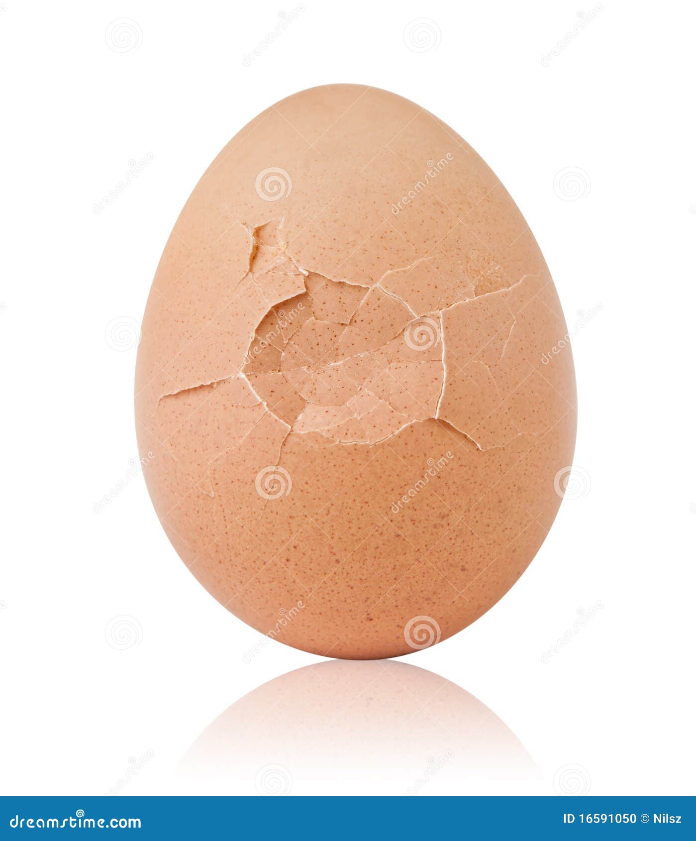 cracked breakfast egg