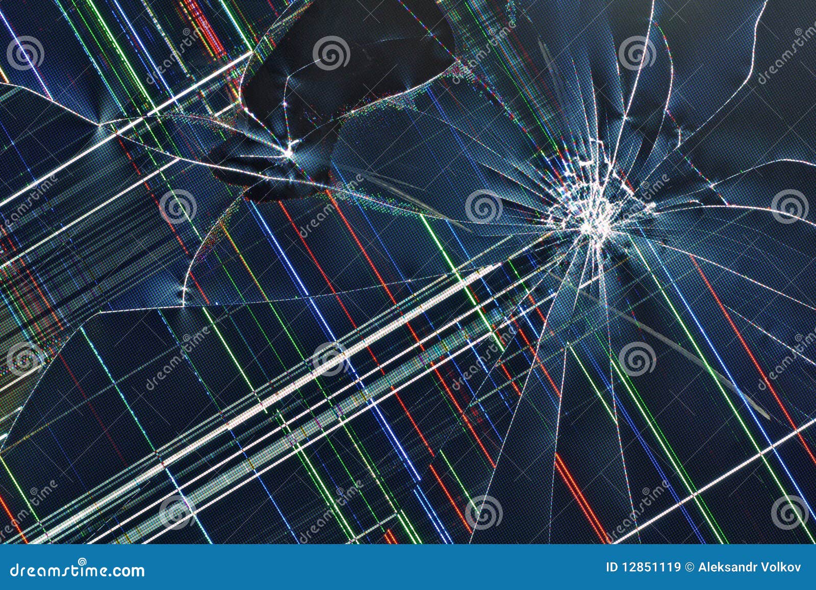 Cracked Broken Display Background Stock Image - Image of electronic,  unusable: 12851119