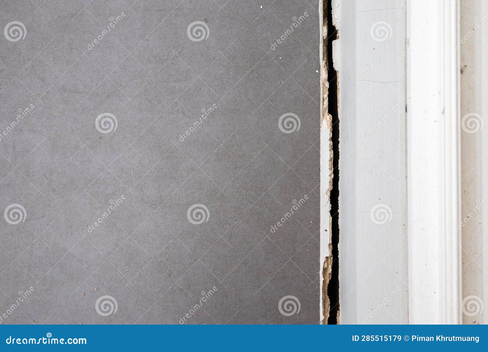 Cracked Concrete Floor of the House Stock Image Image of stucco
