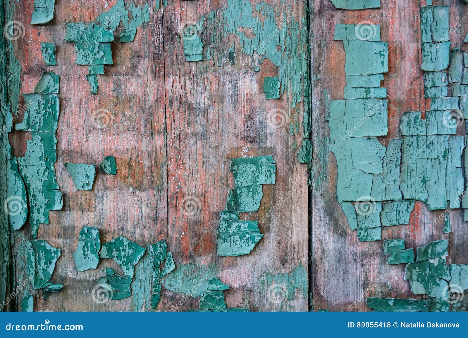 Cracked Painting on Wooden Surface Stock Photo Image of corroded