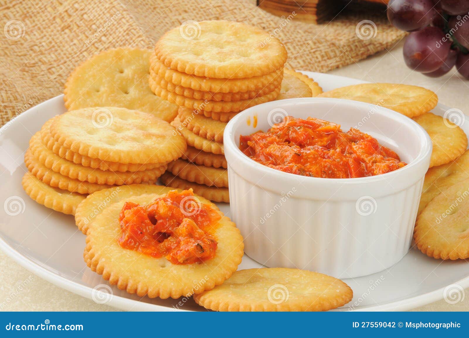 Crackers and bruschetta stock photo. Image of artichoke 27559042