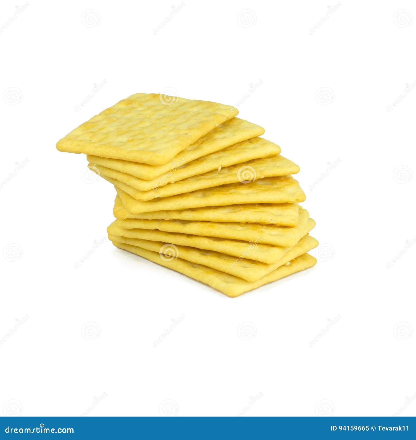 Crackers Yellow Isolated on White Stock Image Image of healthy