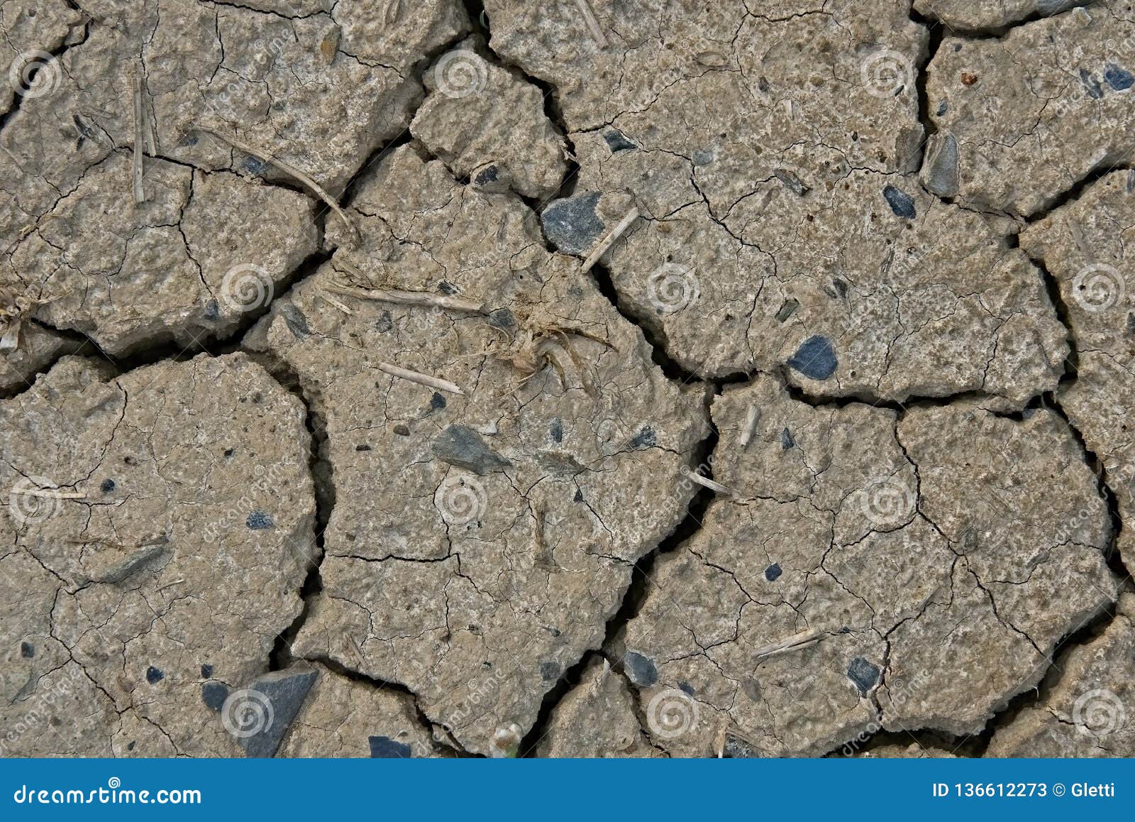 Drought soil with cracks stock image. Image of drought 136612273