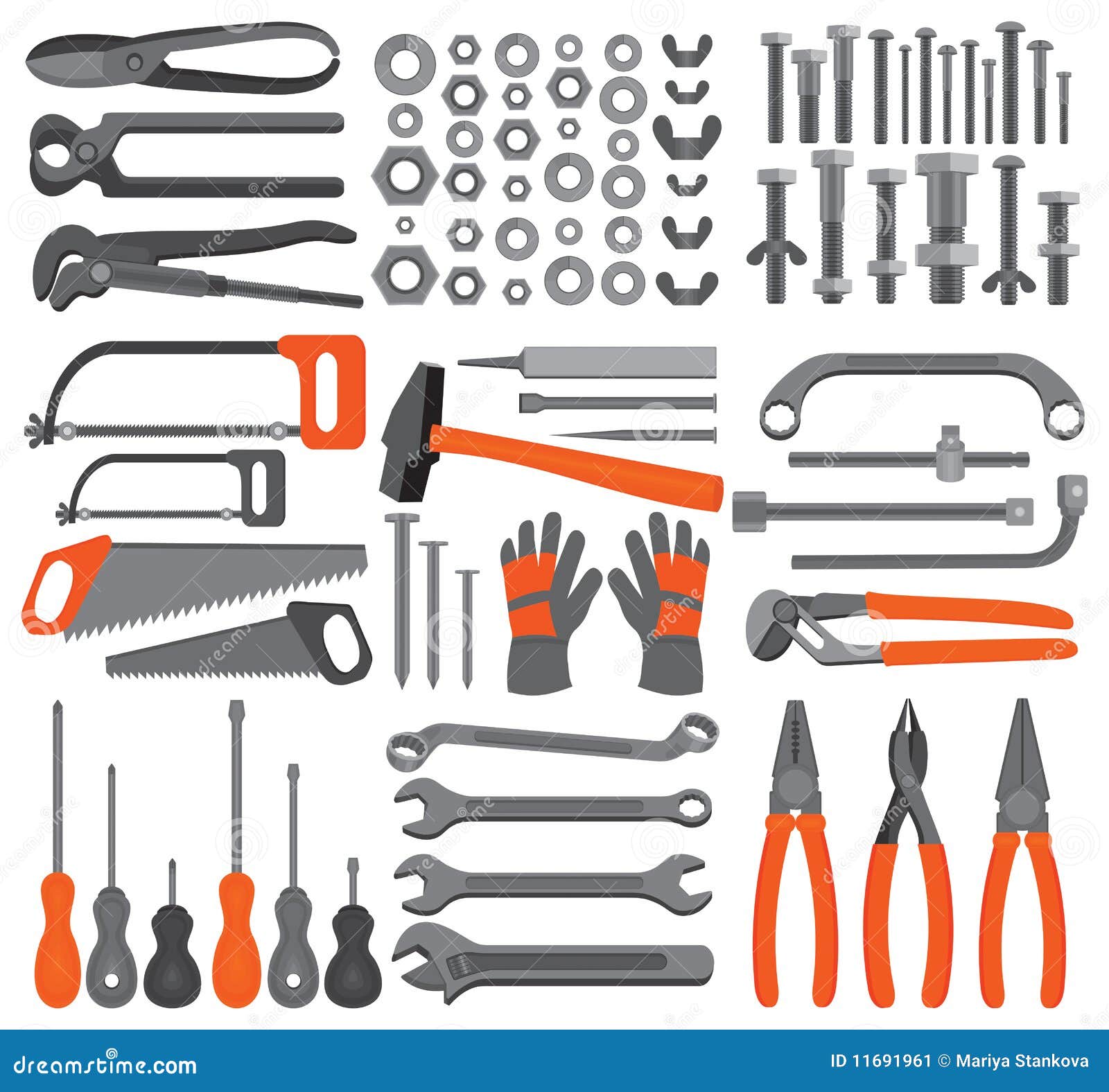 Craft Icons – Hand Tools (Set 4) Stock Image - Image: 11691961