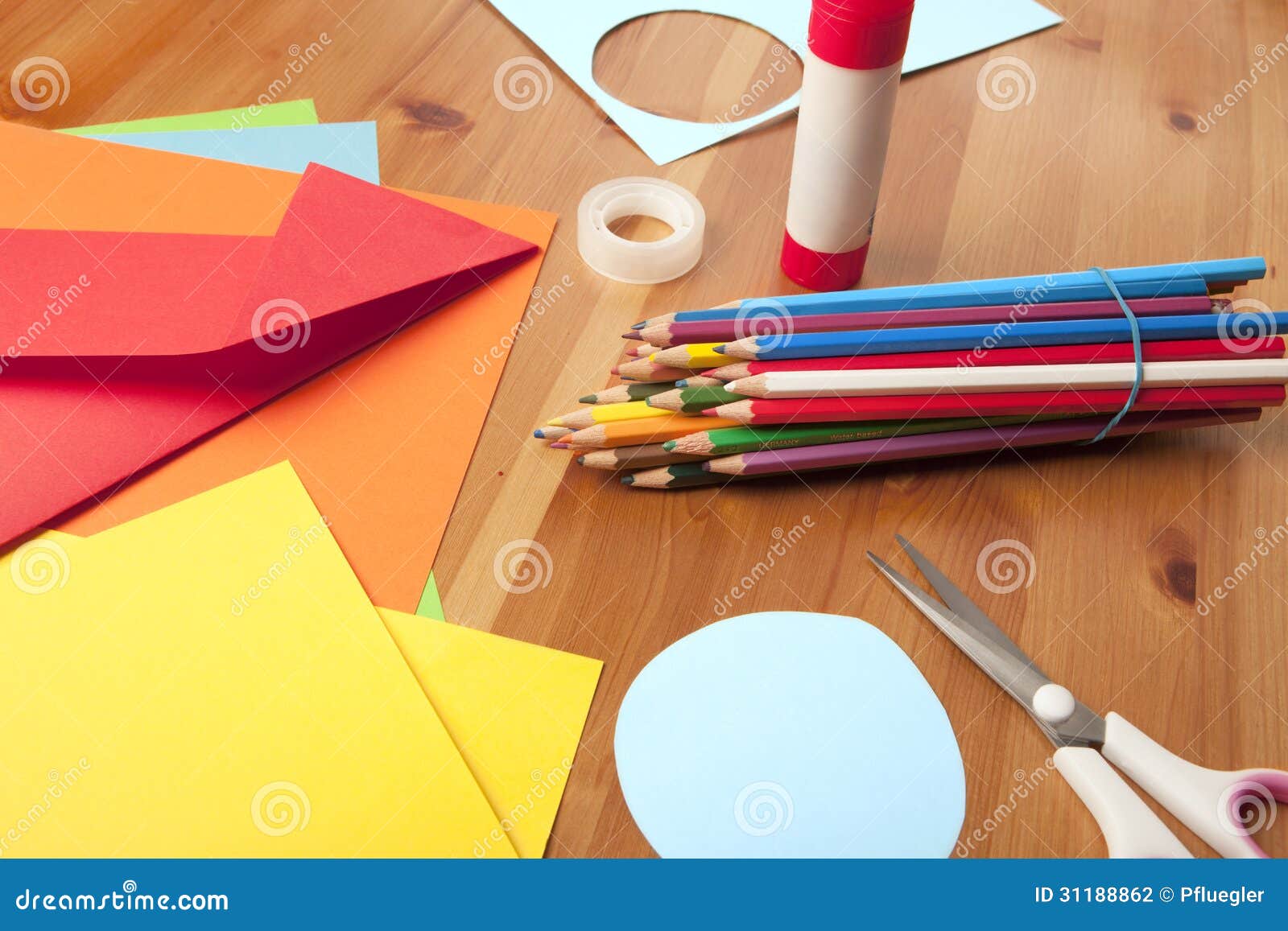 Color Paper Crafts Idea Art Stock Photo 252042610