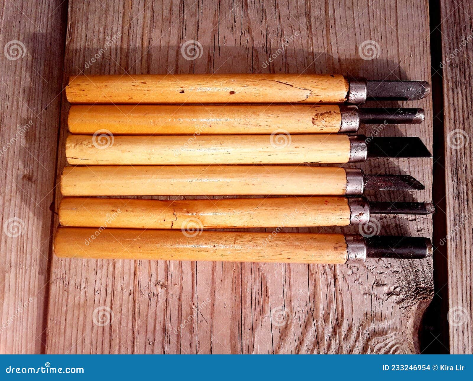 Craft Tools Wood Cutting Knives Stock Photo Image of knive, shapes