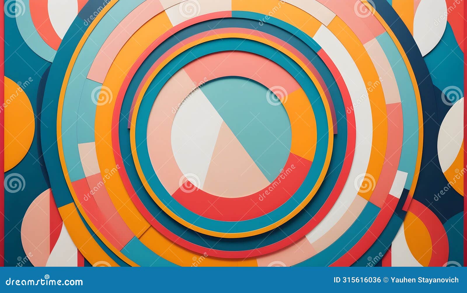 craft a visually striking abstract background featuring circle