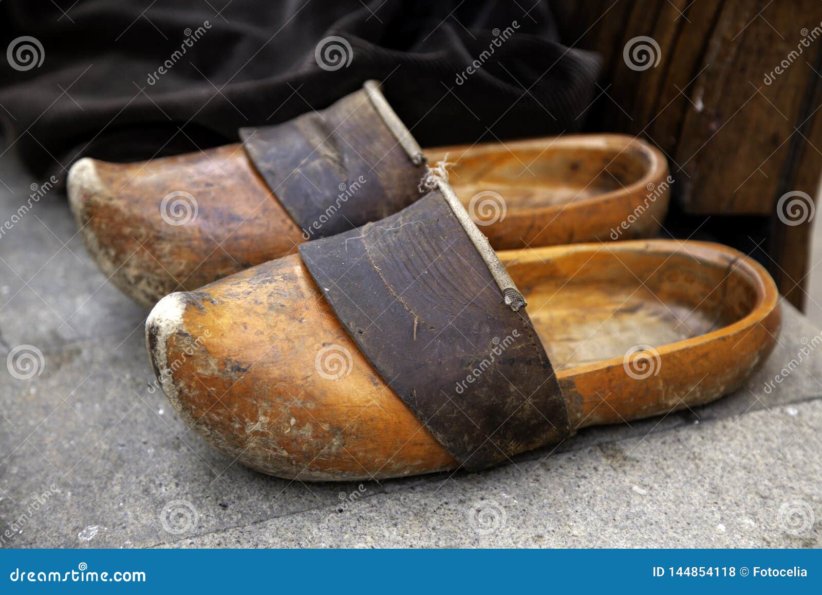 vintage wooden clogs