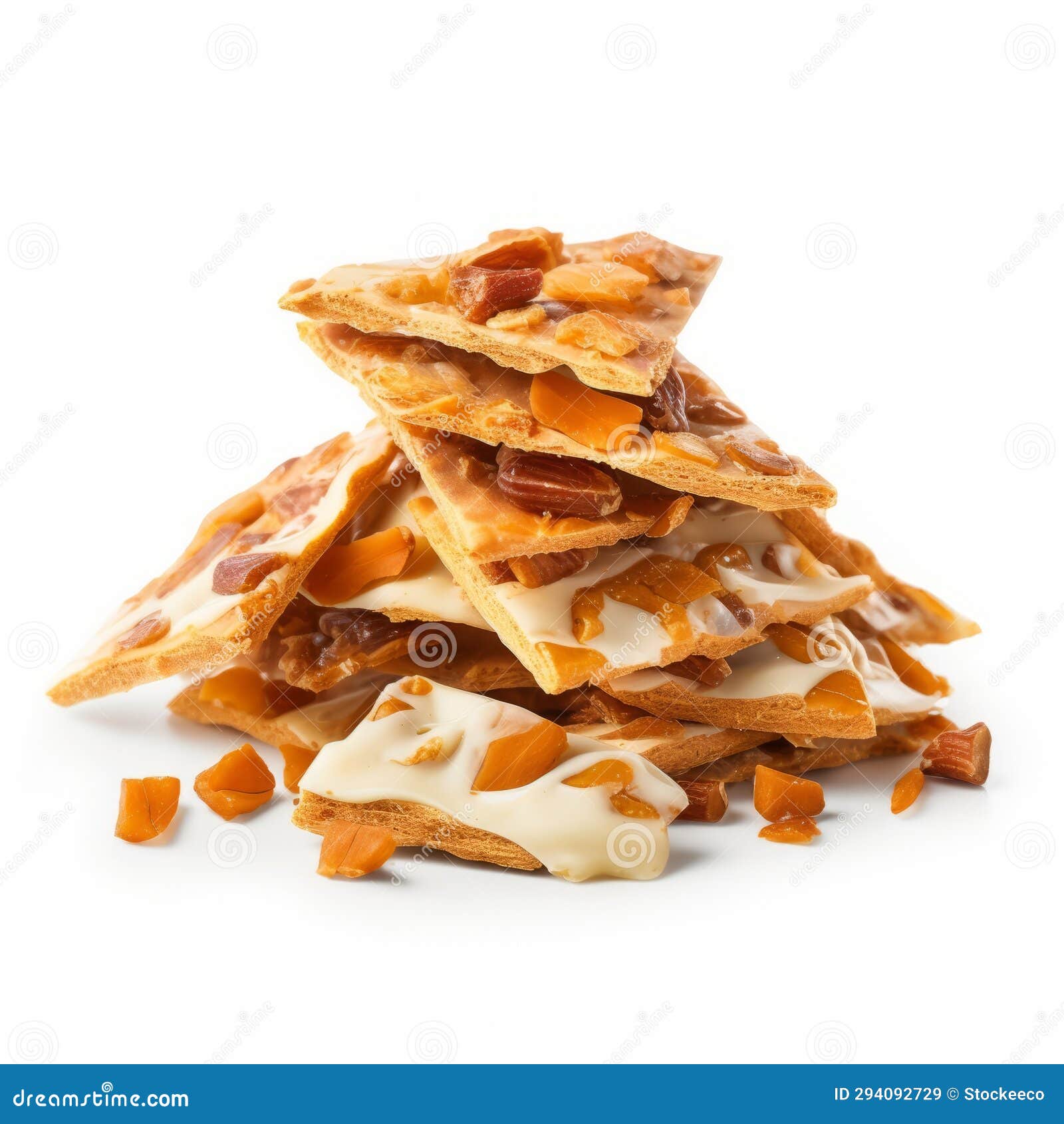 crafted carrot crackles: a brittle delight on white background