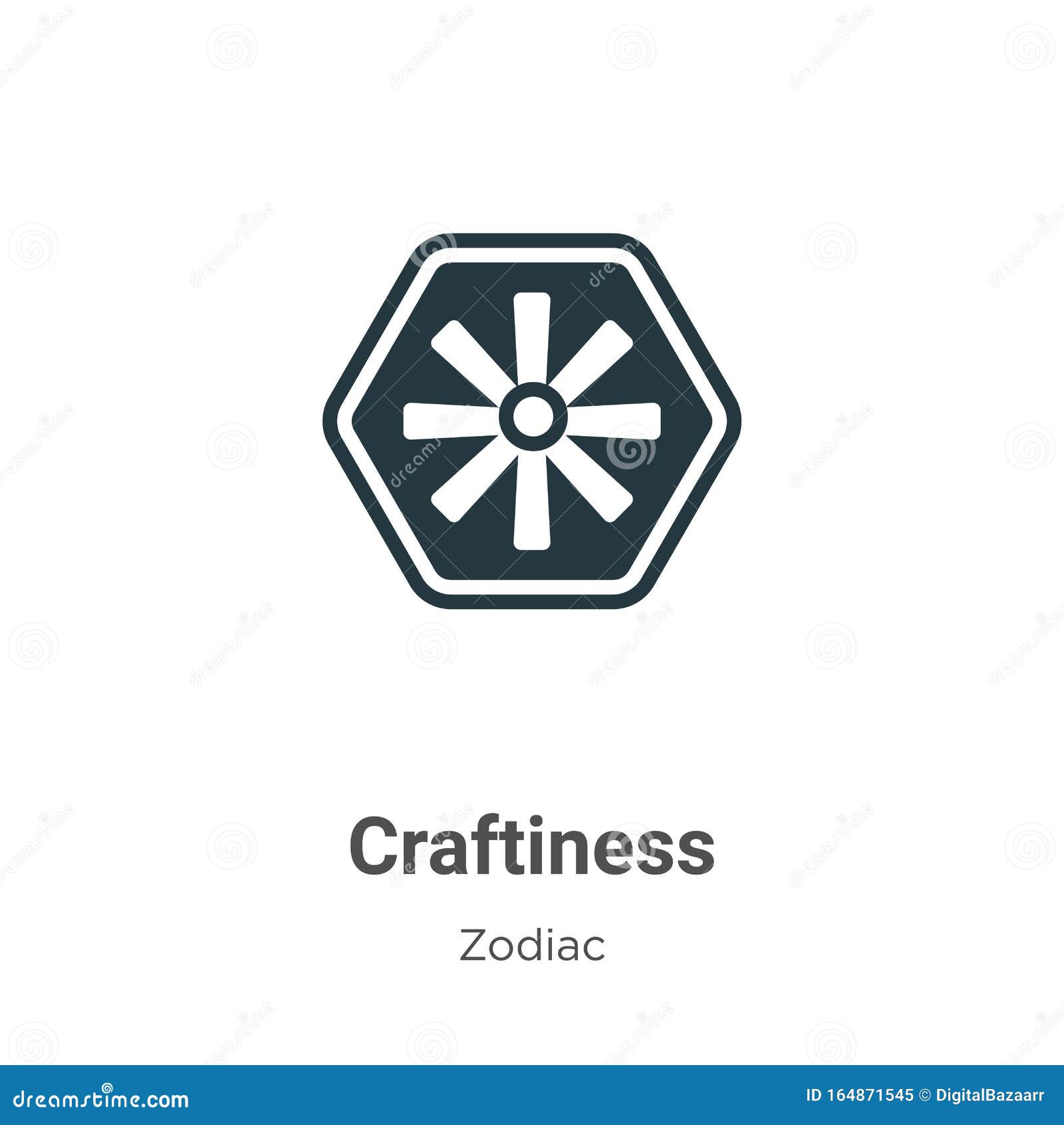 craftiness  icon on white background. flat  craftiness icon  sign from modern zodiac collection for mobile