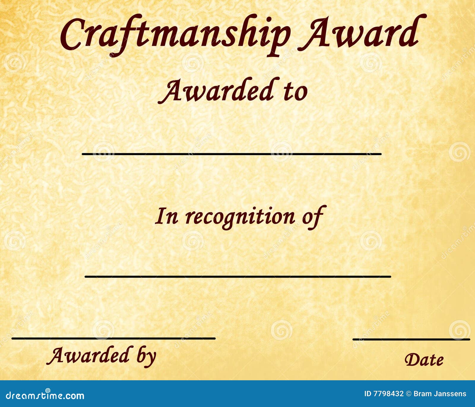 craftmanship award