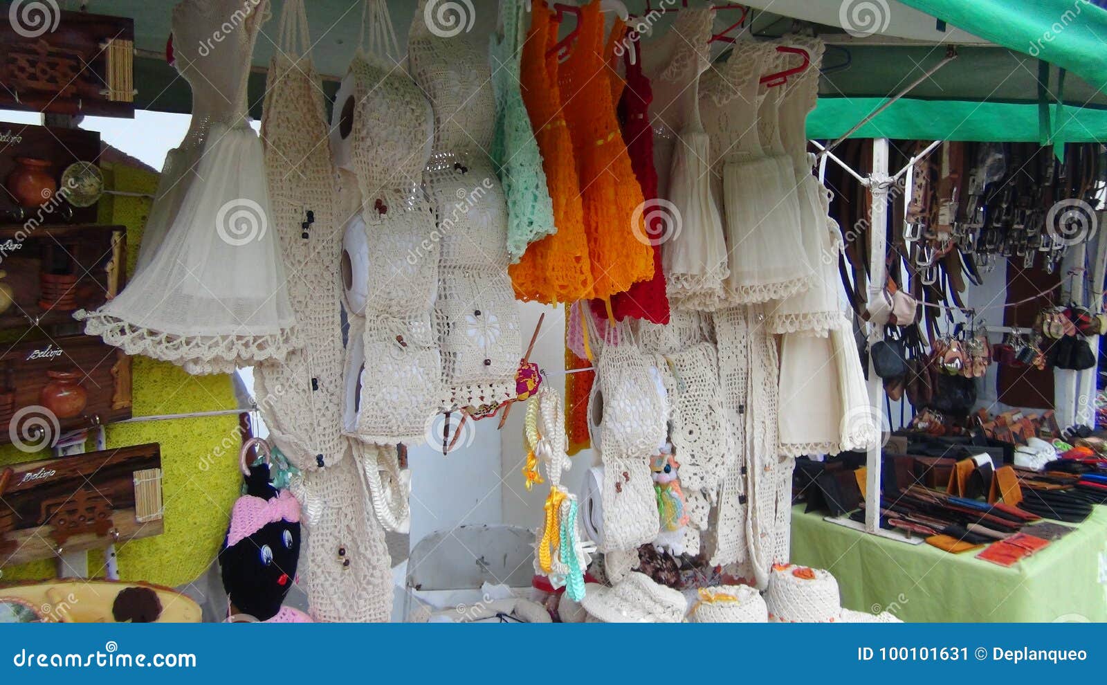 crafts in santa cruz. bolivia, south america.