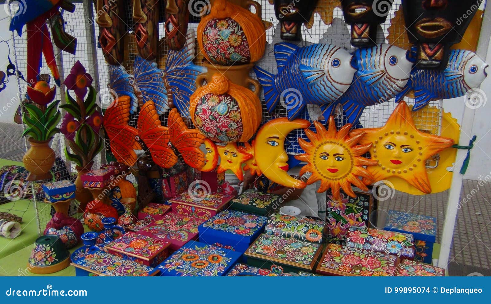 crafts in santa cruz. bolivia, south america.