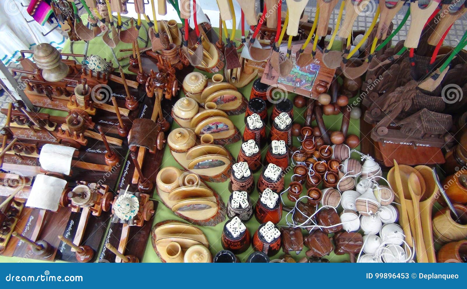 crafts in santa cruz. bolivia, south america.