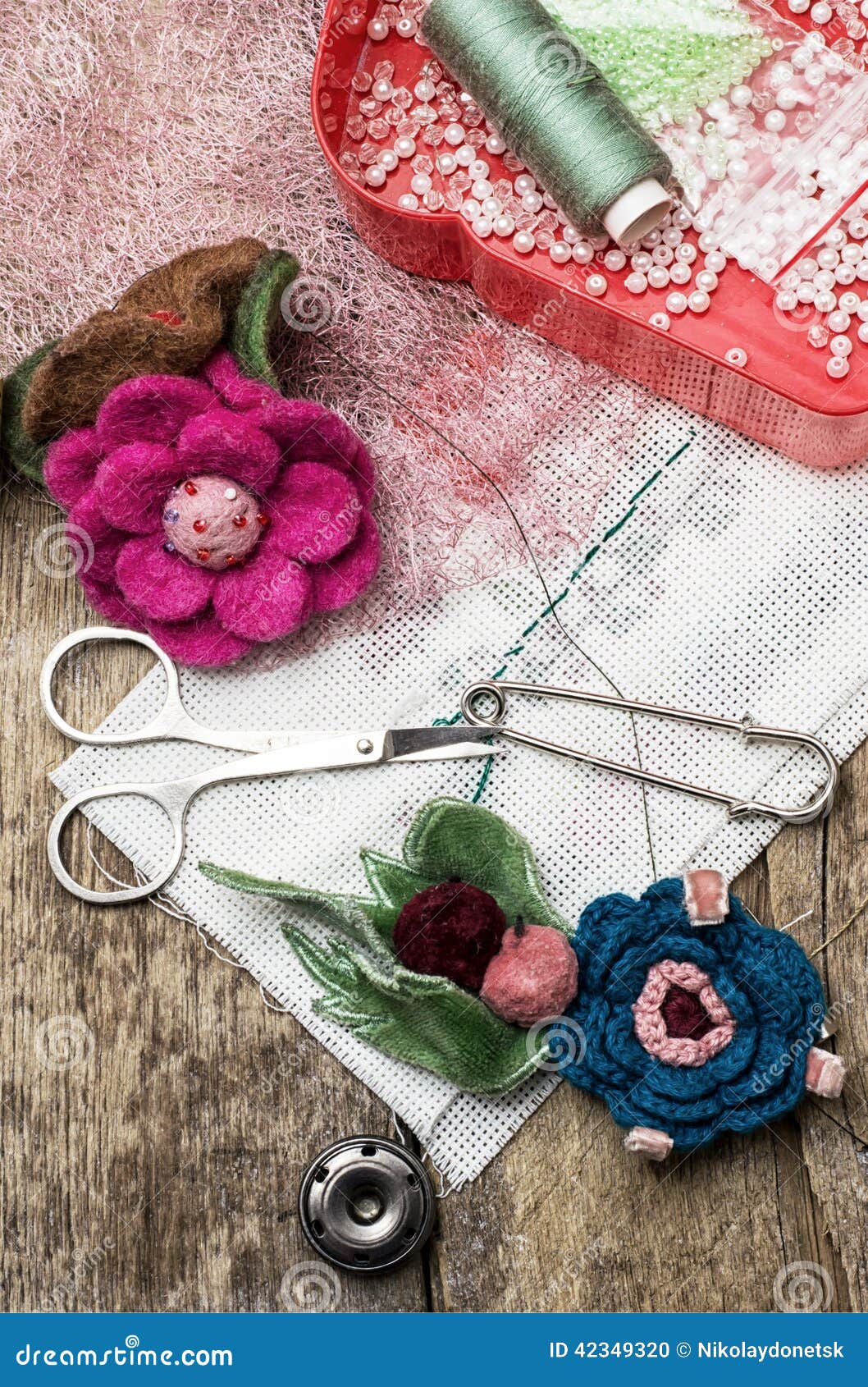 Crafts and Sewing Accessories Stock Photo Image of accessories, equip