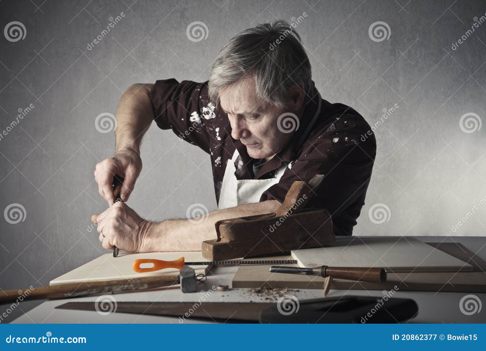 Craftsman stock image. Image of senior, handicraftsman - 20862377