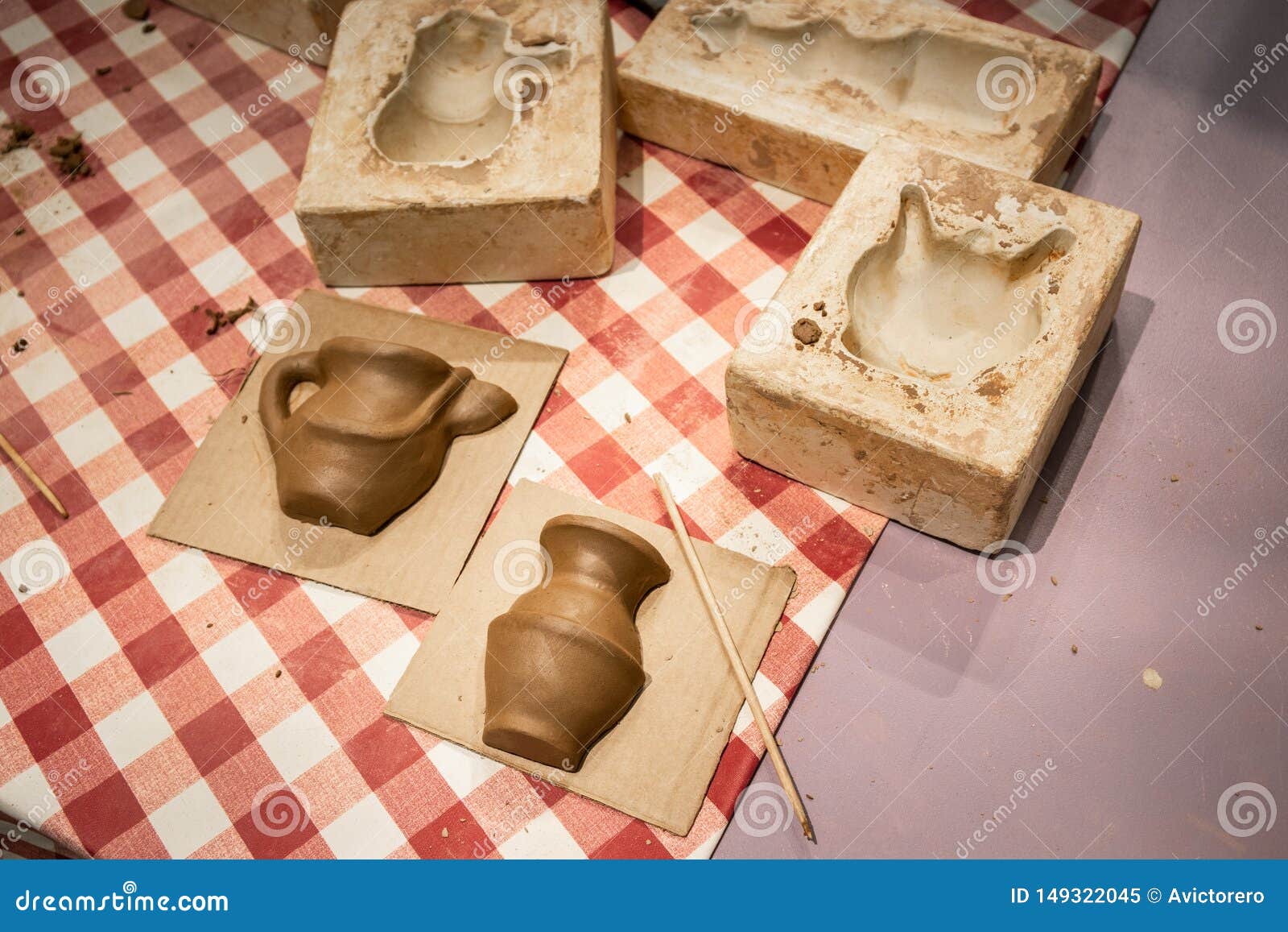 Craftsmanship Concept. Clay Molding Stock Image Image of concept