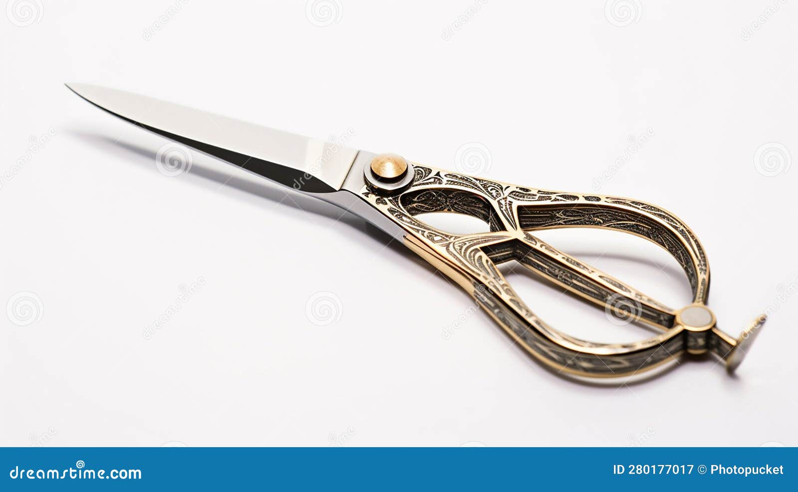 Craftsmanship of Fancy Scissors Stock Illustration - Illustration of  necklace, font: 280177017