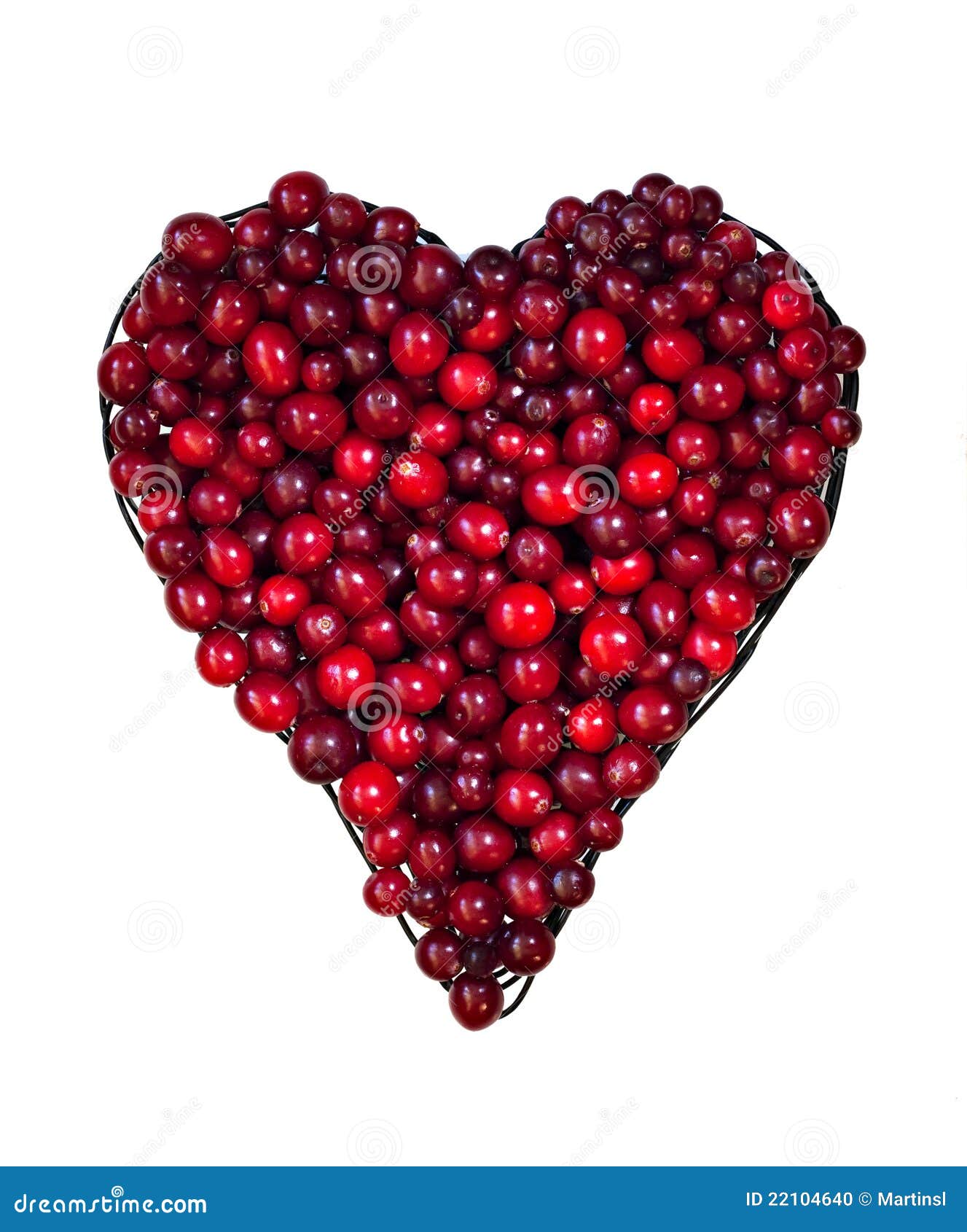 Cranberries. stock photo. Image of heart, isolated, festive 22104640