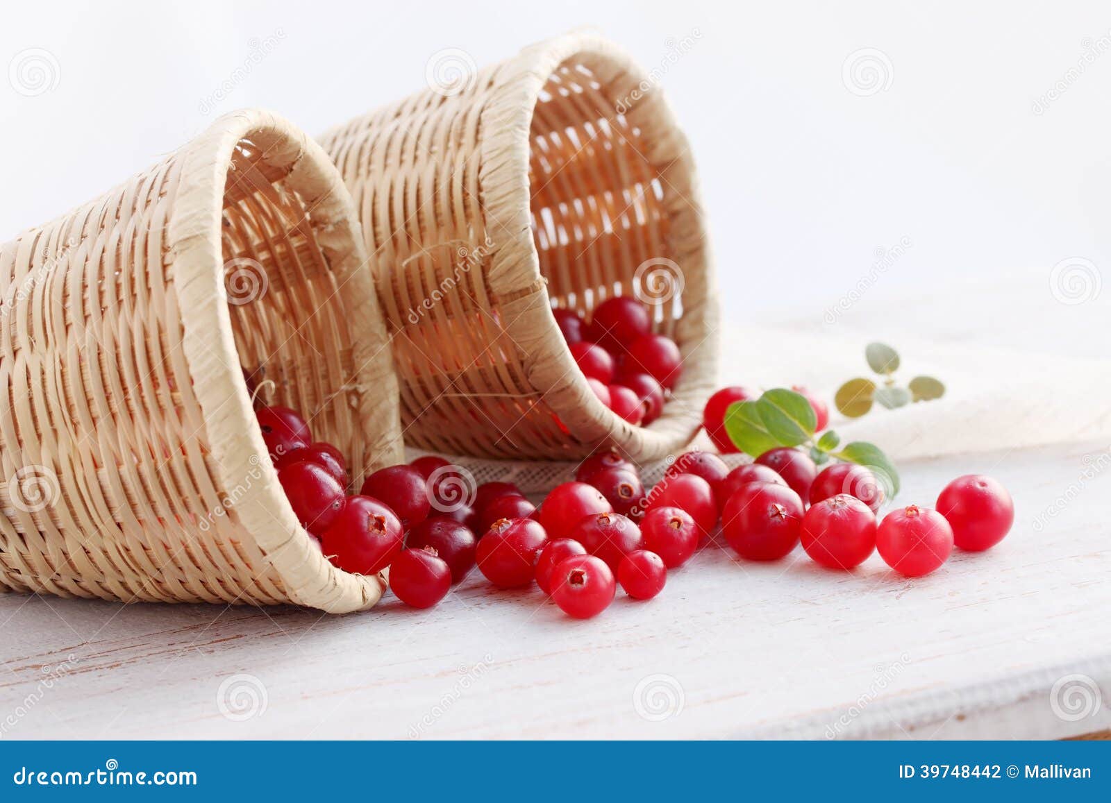 Cranberries in baskets stock photo. Image of lifestyle 39748442