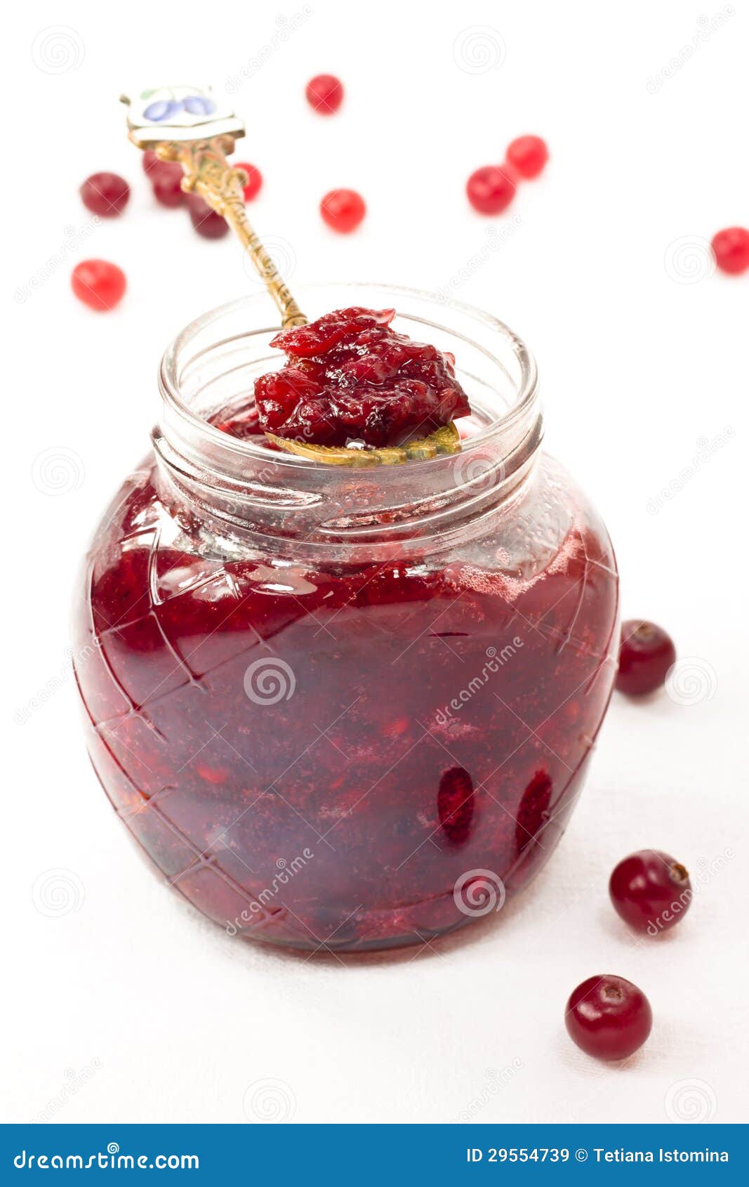 Cranberry jam stock image. Image of closeup, christmas - 29554739