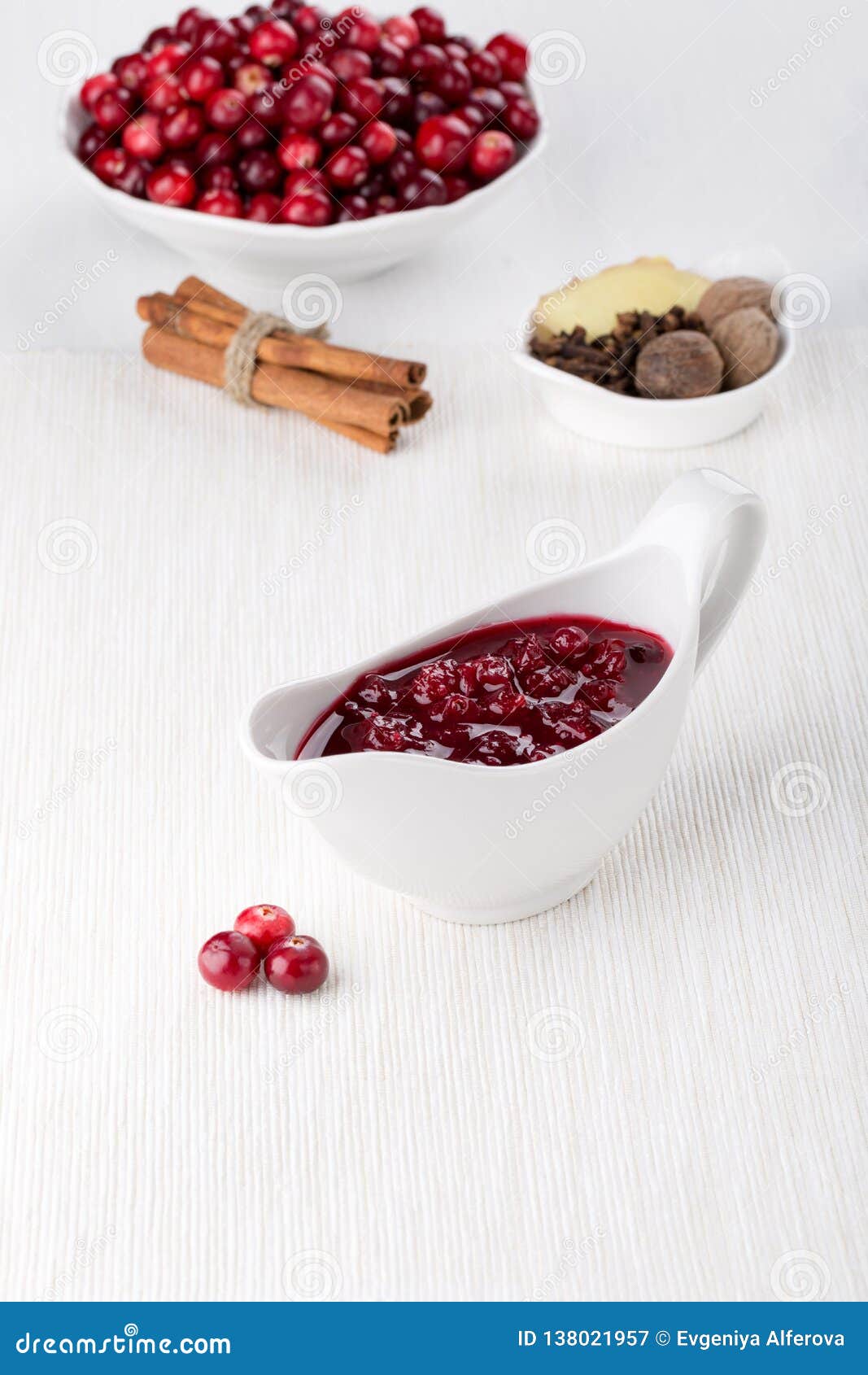 Cranberry sauce on white stock image. Image of duck 138021957