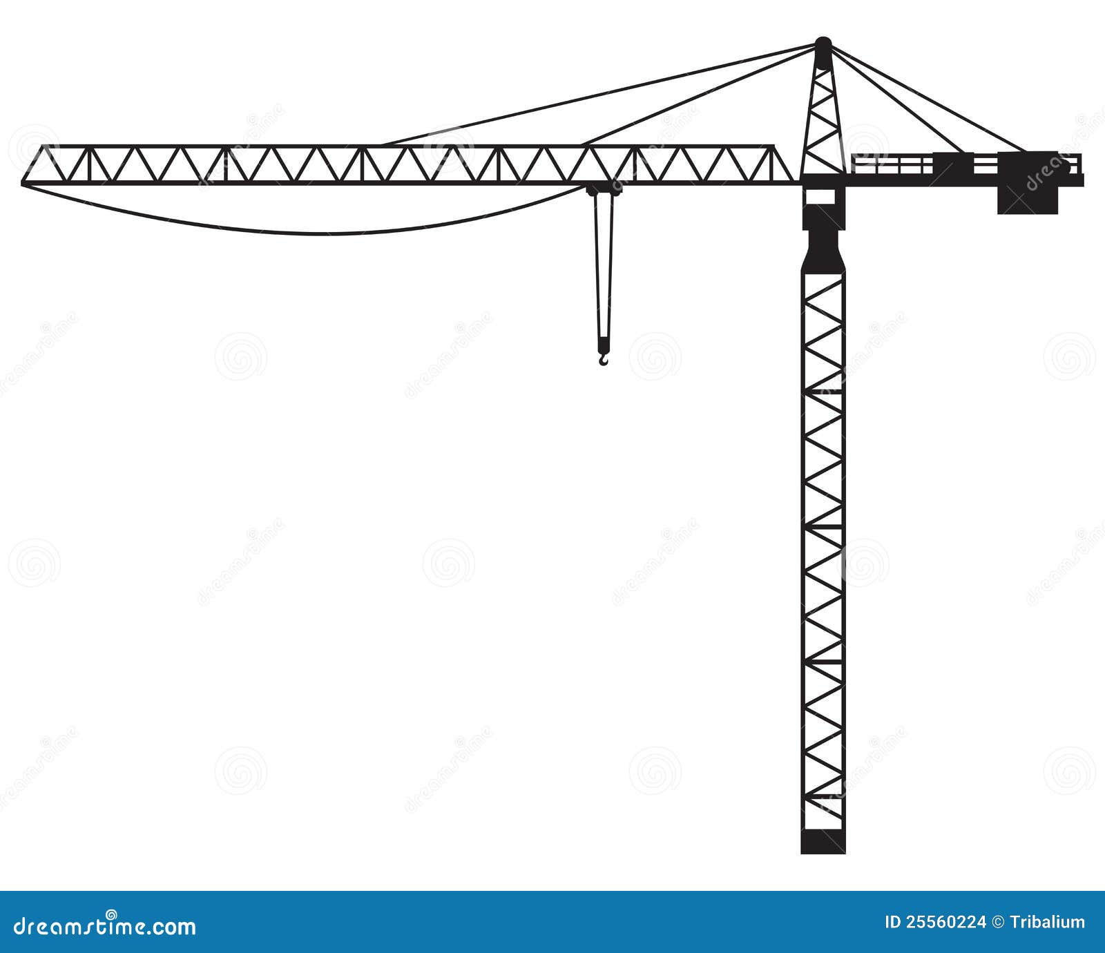 Crane stock vector. Illustration of project, graphic