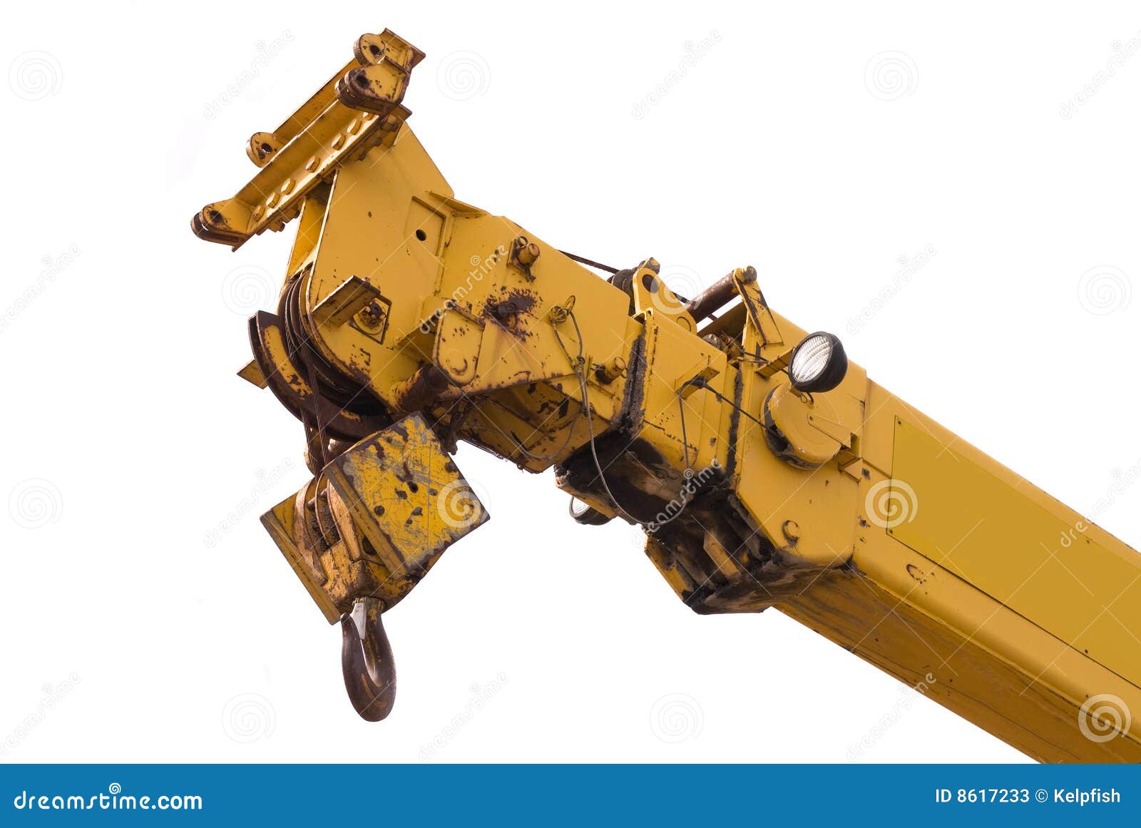 Crane boom stock image. Image of industrial, white, isolated - 8617233