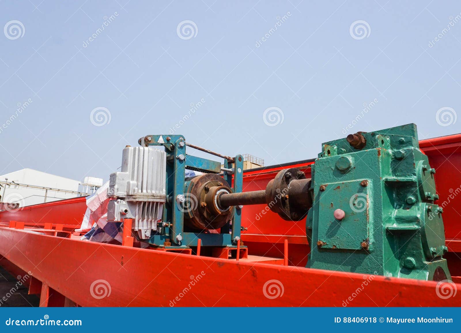 Crane Engine Parts and Accessories Stock Photo Image of beam, machine