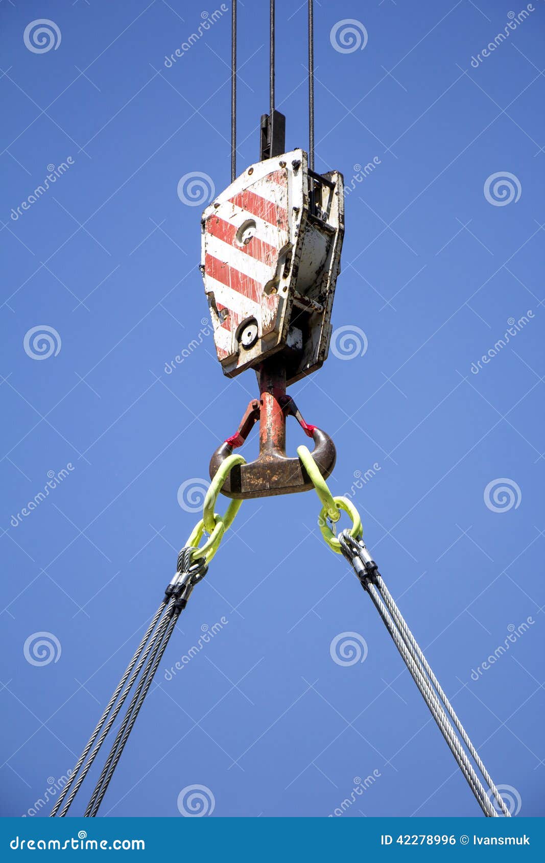 Crane hook stock photo. Image of load, iron, hoist, closeup 42278996