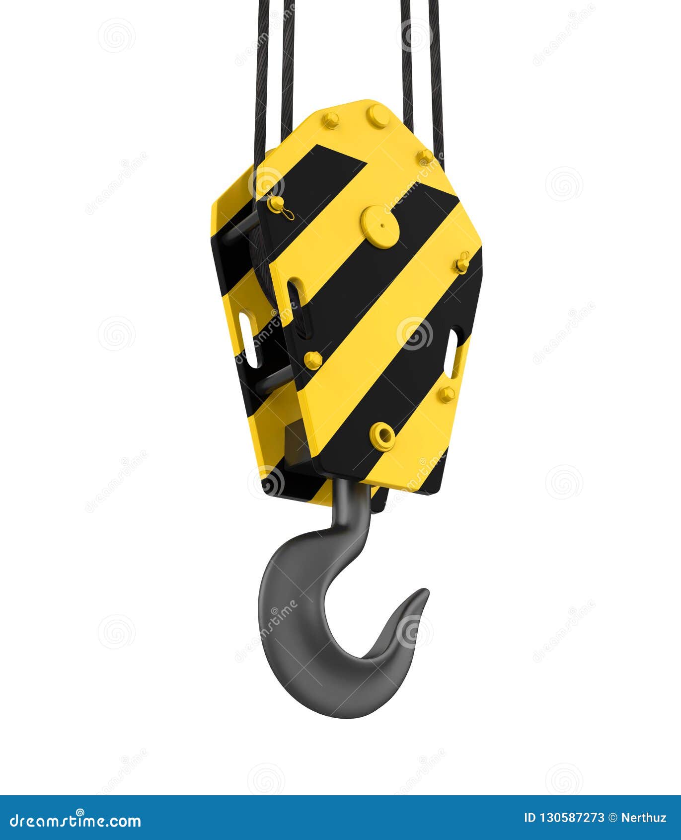 Crane Hook Isolated stock illustration. Illustration of hoist 130587273