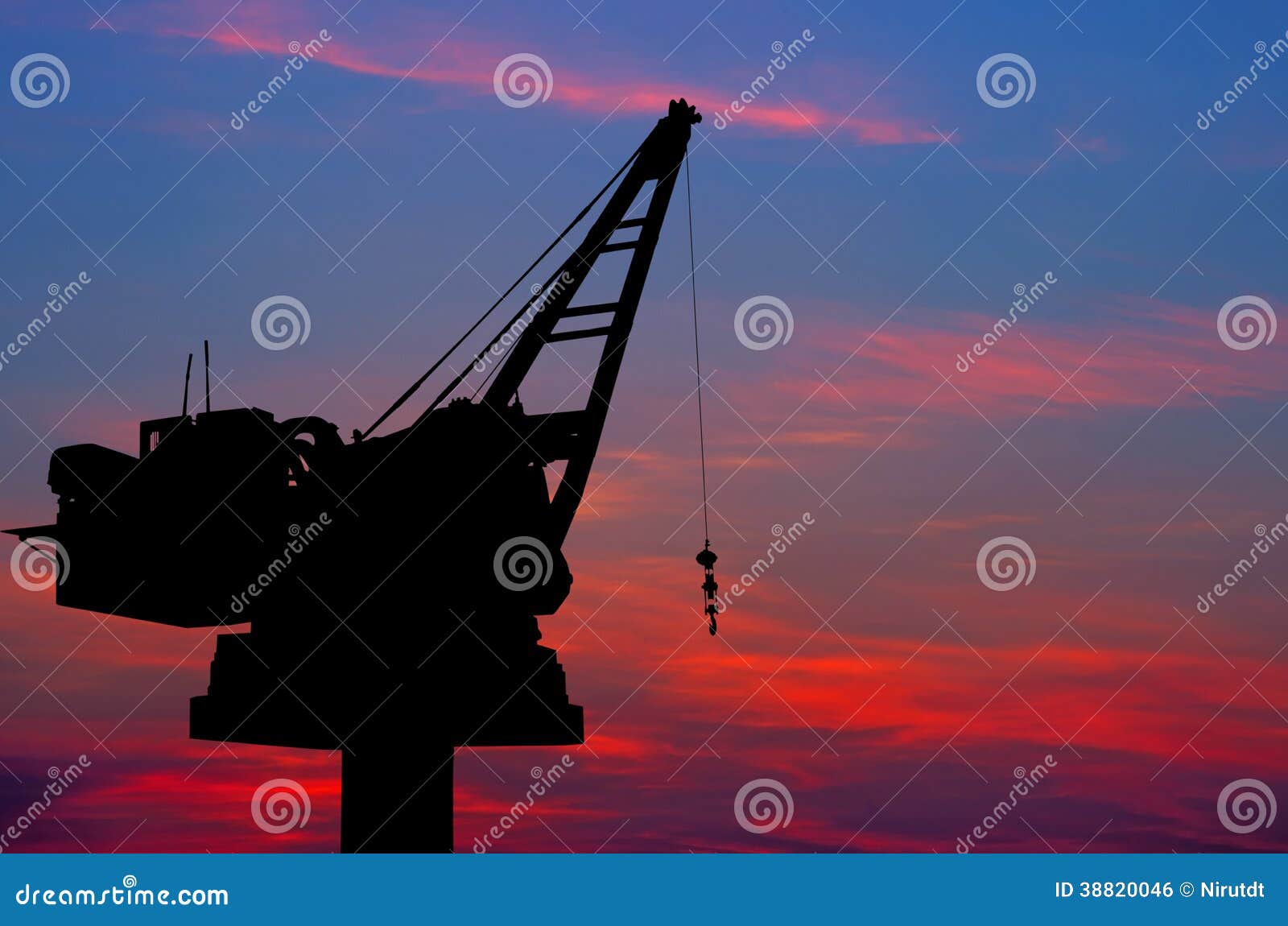 Crane stock photo. Image of sunny, architecture, heavy 38820046