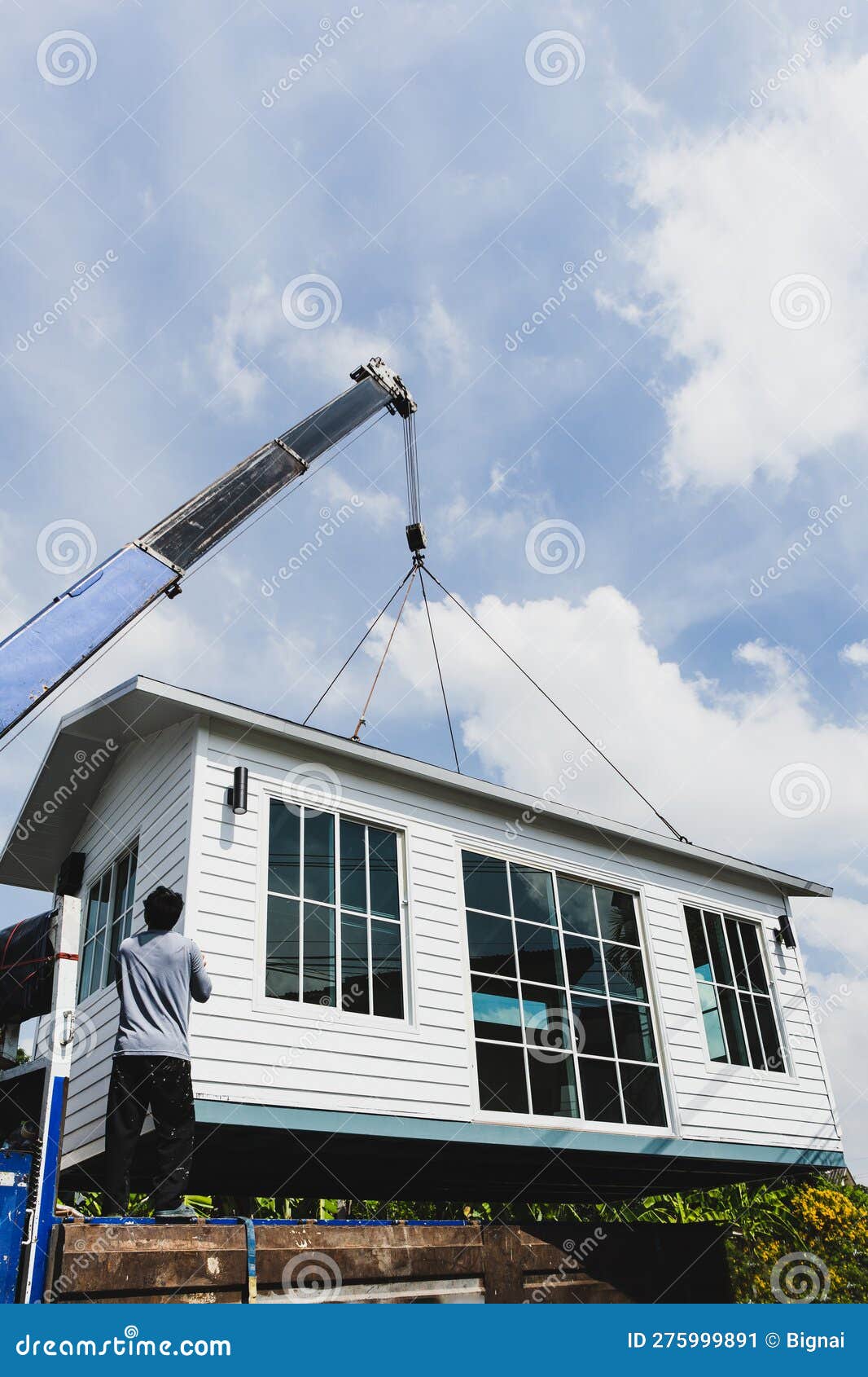 Crane Lifting Truss Editorial Image 85444494