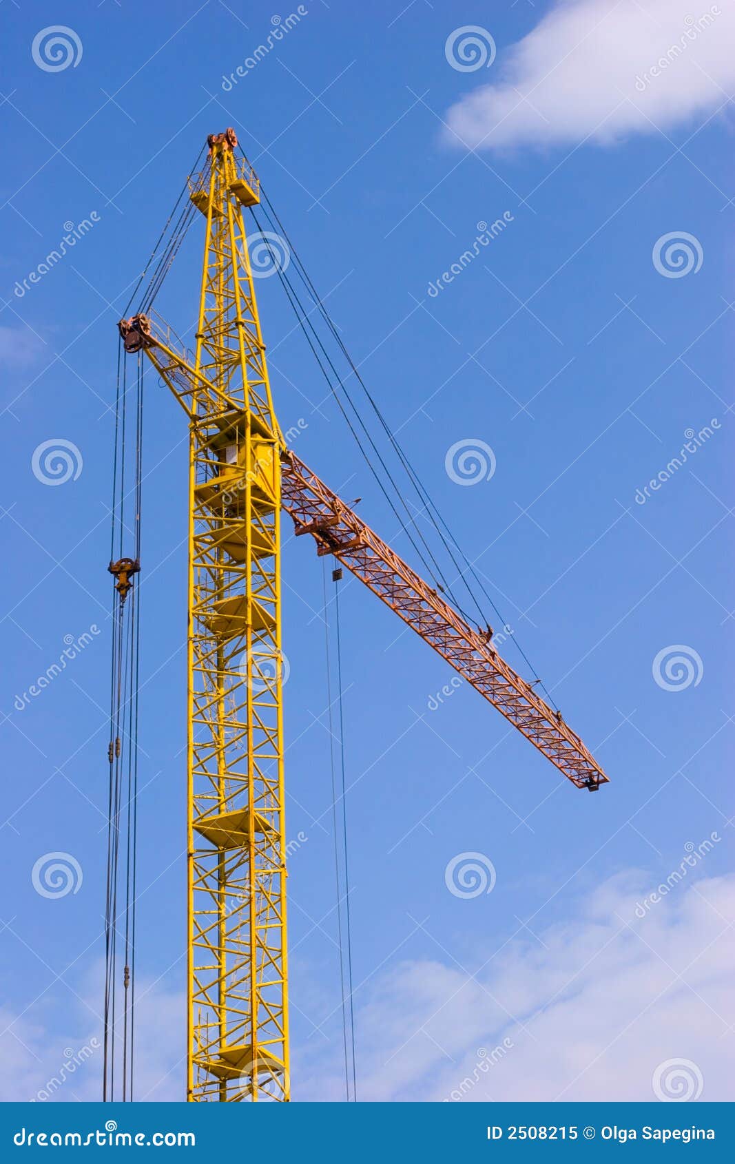 Crane over the sky stock image. Image of exterior, equipment - 2508215