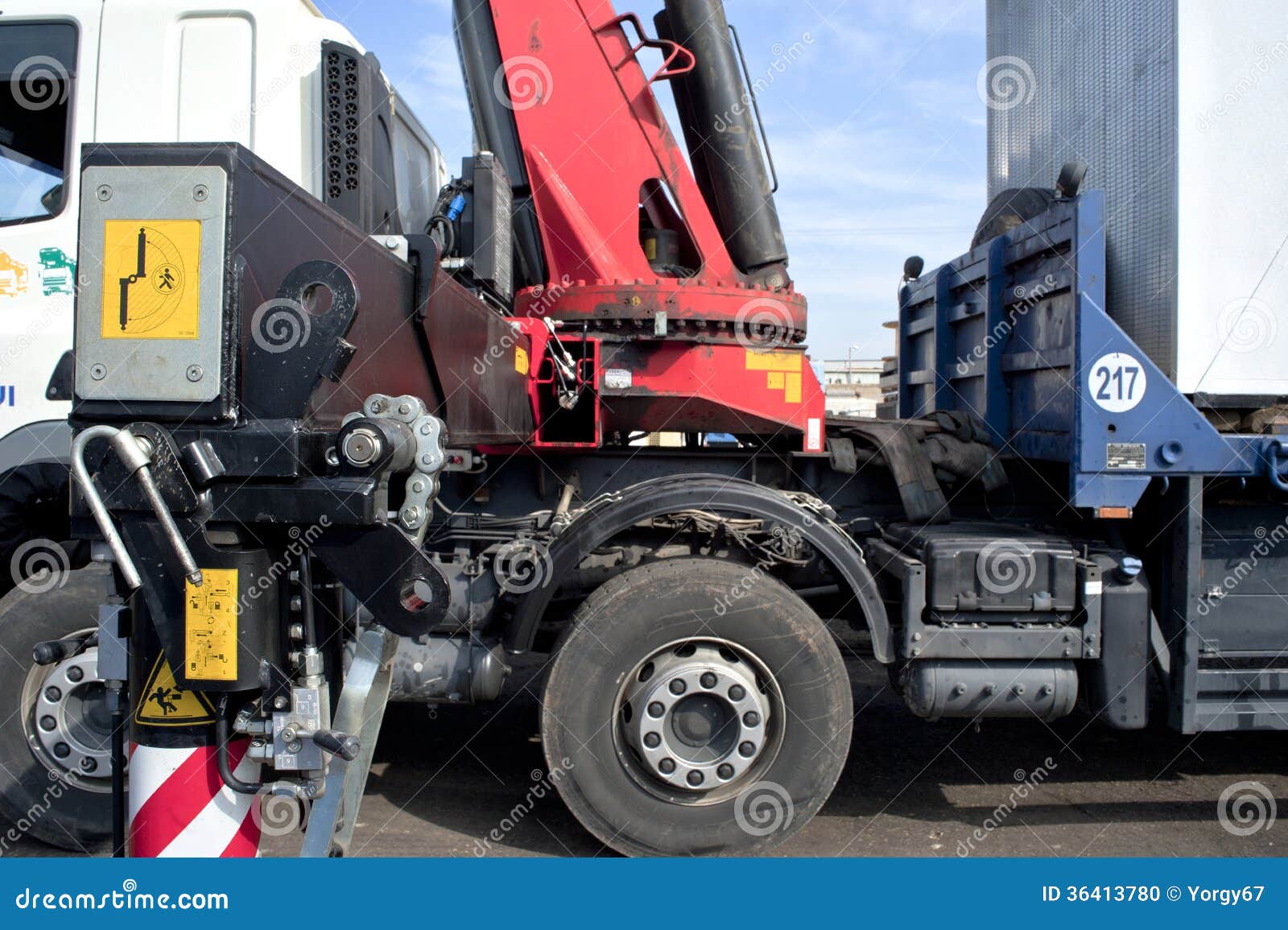 stock photo. Image of physical, truck, unload 36413780