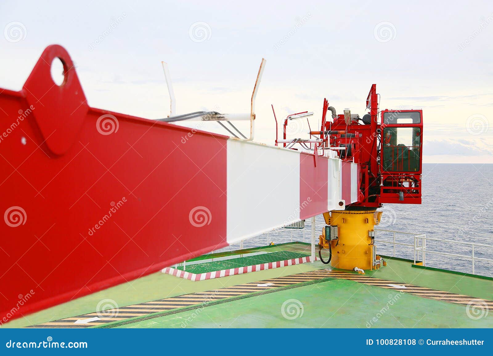 Crane Under Maintenance Routine Job by Crane Operator or Technician, Fix and Service Crane with