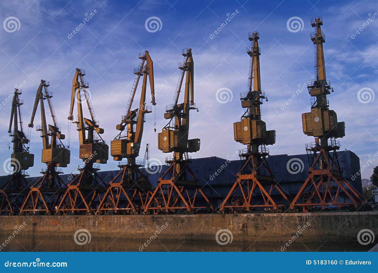 cranes at puerto madero