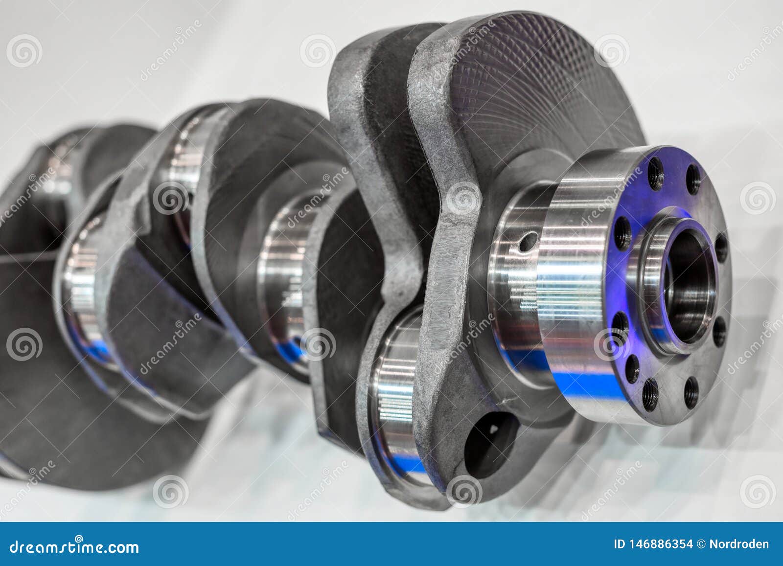 Crankshaft of an Internal Combustion Engine Stock Photo Image of