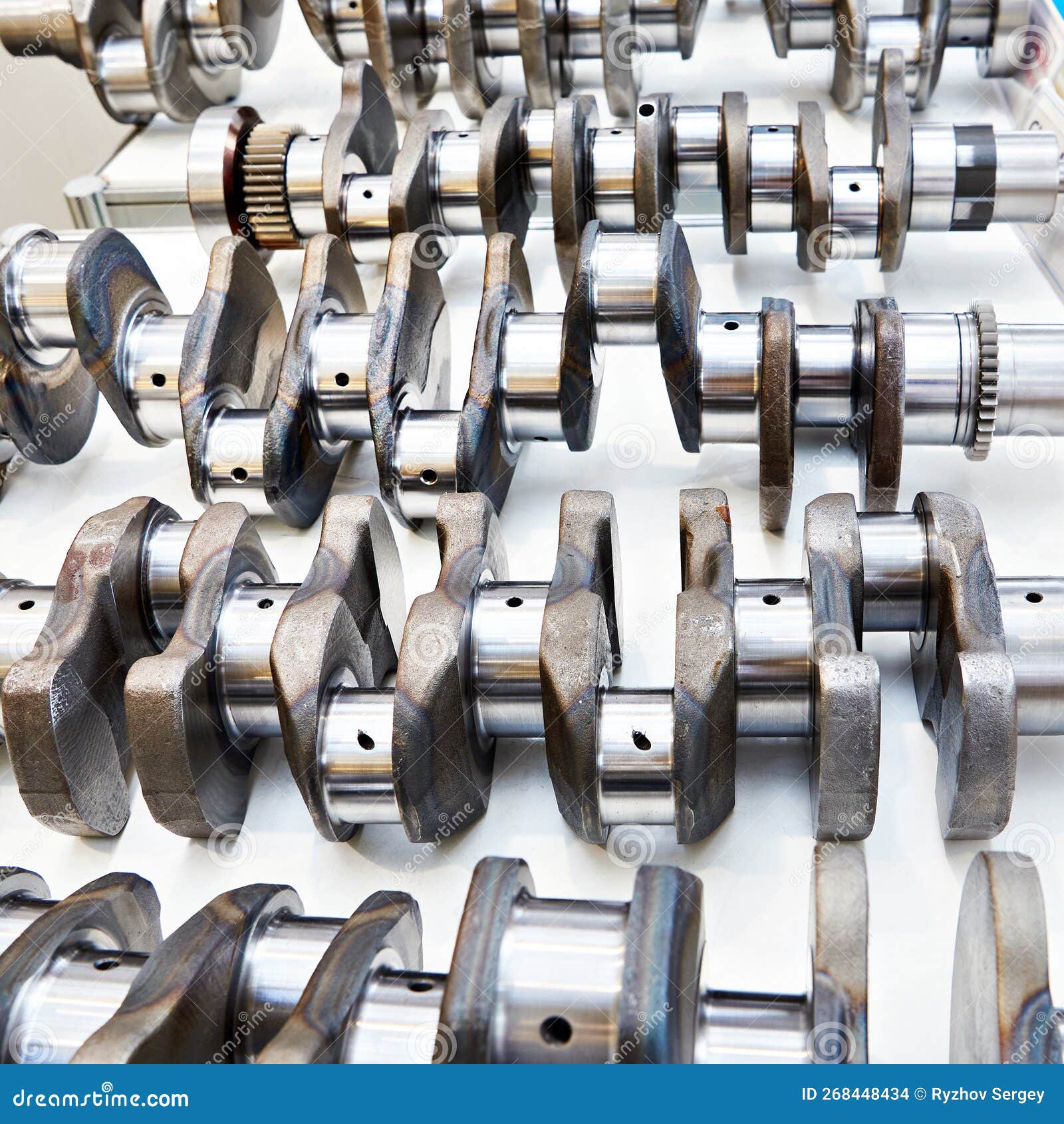 Crankshafts of Motor Vehicles Stock Photo Image of machine, mode