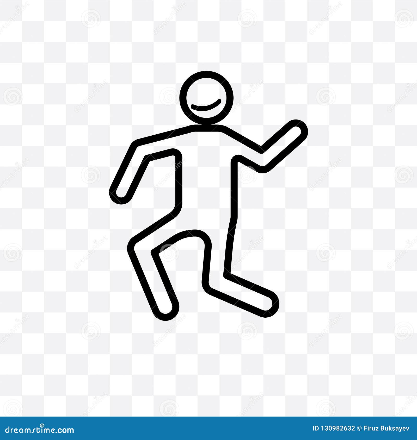 crappy human  linear icon  on transparent background, crappy human transparency concept can be used for web and mobi