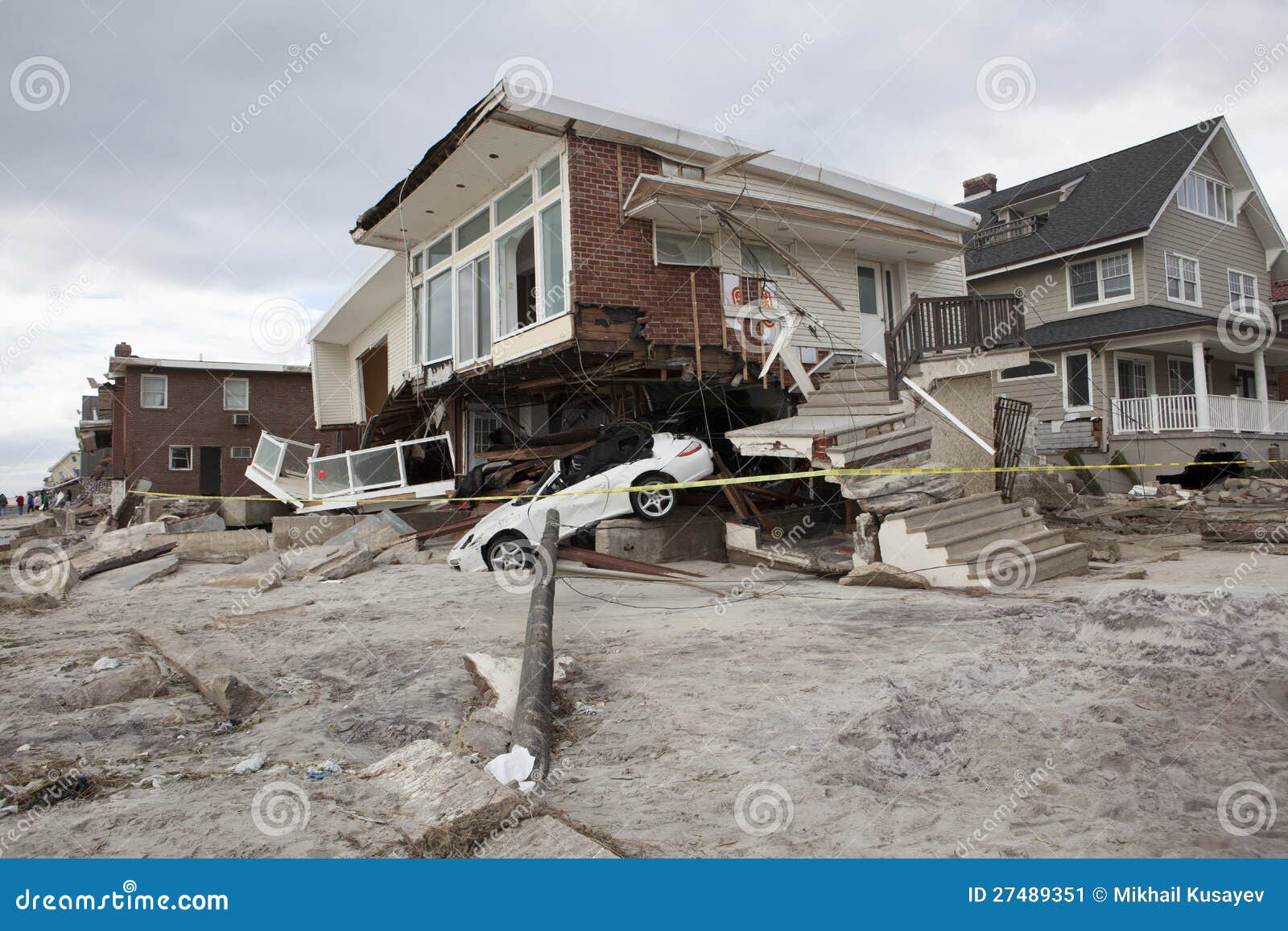 Crashed Cars after Hurricane Sandy Editorial Photo Image of deep, chaos 27489351
