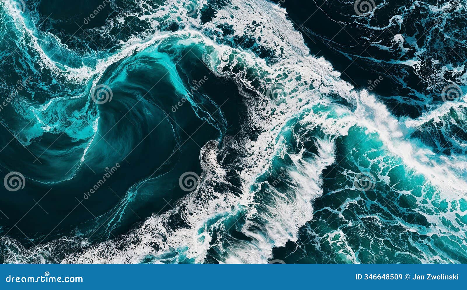 crashing ocean waves captured from above, showing raw power